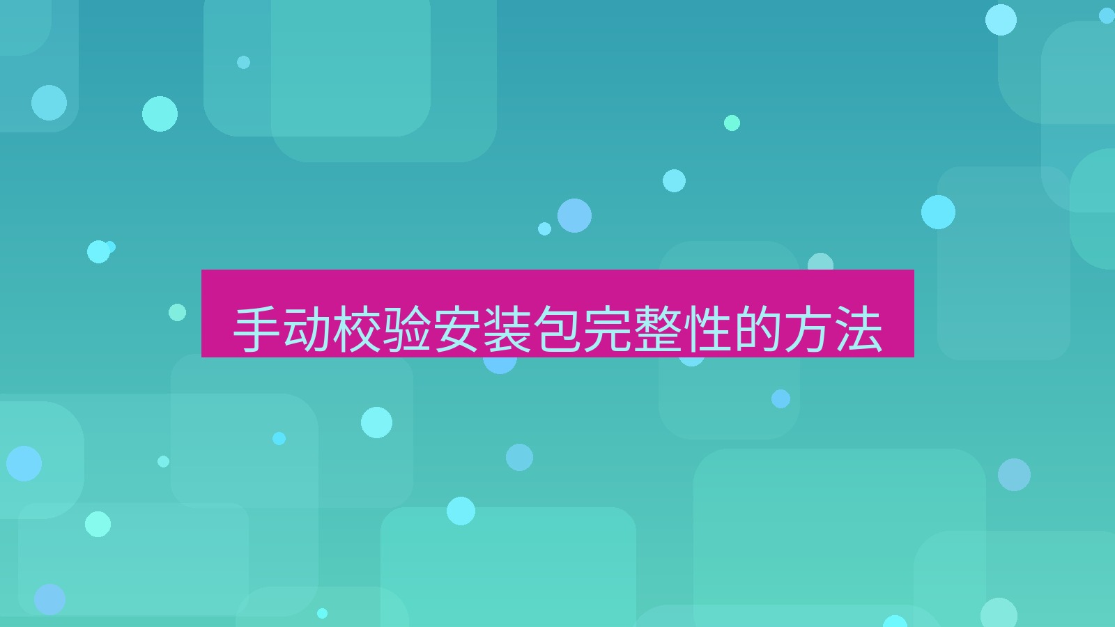 快连VPN 手动校验安装包完整性的方法