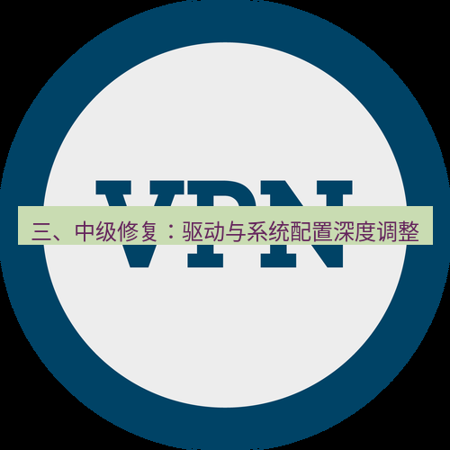 快连VPN 三、中级修复：驱动与系统配置深度调整
